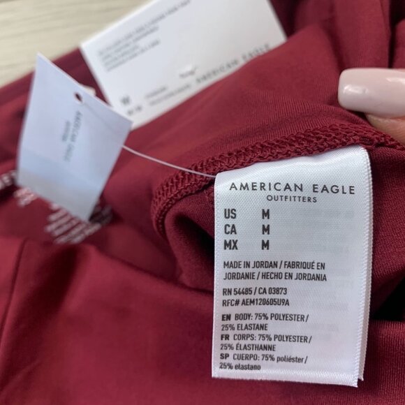 AE The Everything Pocket Highest Waist Legging Maroon - Picture 11 of 15